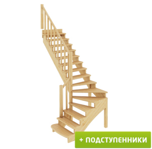 Лестница К-001м/4 Л сосна (6 уп)