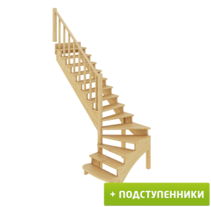 Лестница К-001м/1 Л сосна (5 уп)