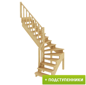 Лестница К-001м/2 Л сосна (6 уп)