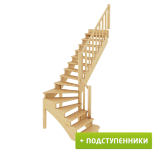 Лестница К-001м/4 П сосна (6 уп)
