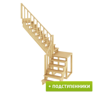 Лестница К-002м/2 Л сосна (5 уп)