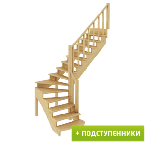 Лестница К-001м/2 П сосна (6 уп)