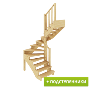 Лестница К-003м/2 П сосна (5 уп)